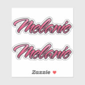 Melanie faded pink Aufkleber Sticker Stickerset シール (シート)