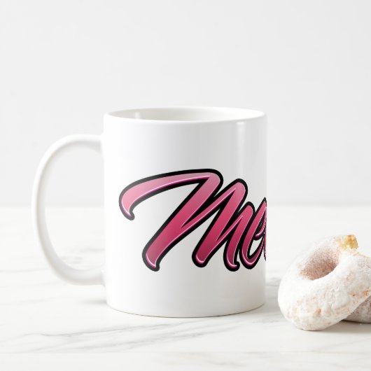 Melanie faded pink Tasse Teetasse Kaffeetasse コーヒーマグカップ (ドーナツ)