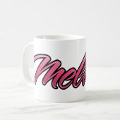Melanie faded pink Tasse Teetasse Kaffeetasse コーヒーマグカップ (正面左)