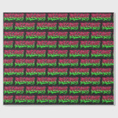 Melanie Vorname Name Graffiti red green ラッピングペーパー (フラット)