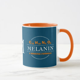 MELANIN 勝利の公式 ティール モノグラム マグカップ
