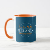 MELANIN 勝利の公式 ティール モノグラム マグカップ (左)