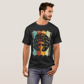 Melanin Afro African American Black Melanated Hist Tシャツ (正面フル)