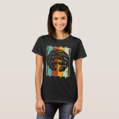 Melanin Afro African American Black Melanated Hist Tシャツ (正面フル)
