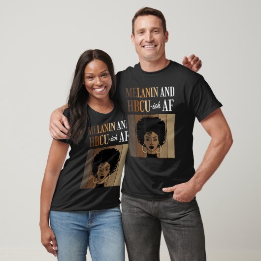 Melanin And HBCU-ish AF Historical Black Colleges  Tシャツ (ユニセックス)
