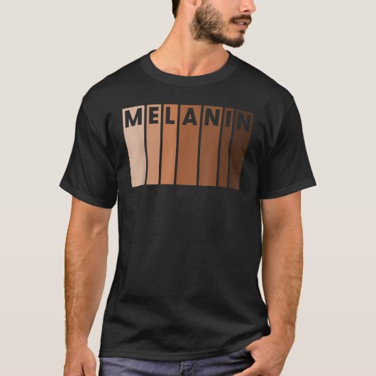 Melanin Black Pride Afro Queen King Gifts African  Tシャツ (正面)