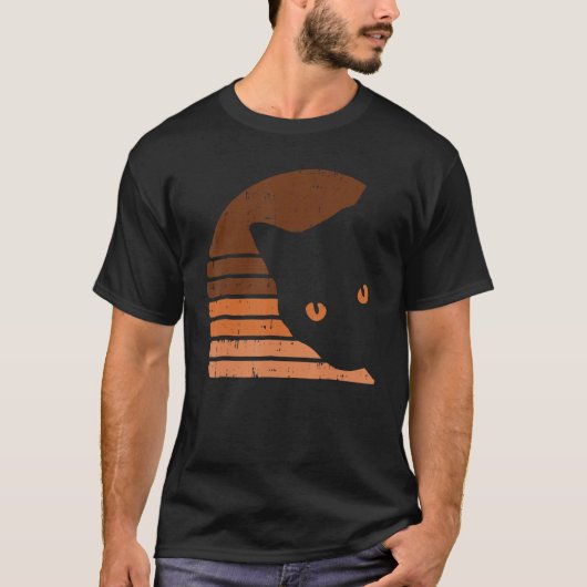 Melanin Cat Black History Month Retro BLM African Tシャツ (正面)