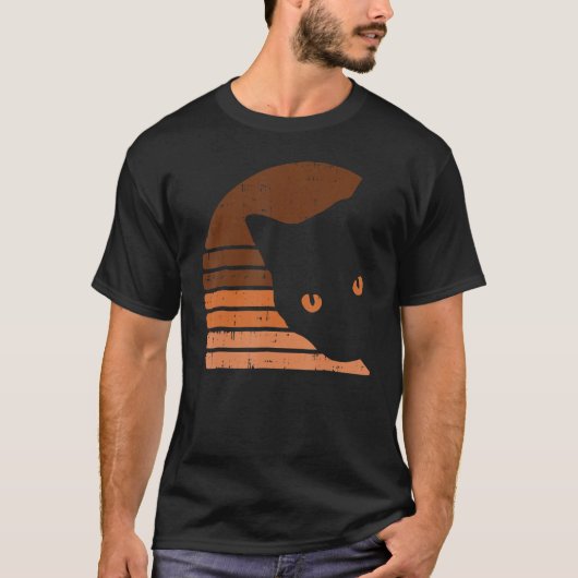 Melanin Cat Black History Month Retro BLM African  Tシャツ (正面)