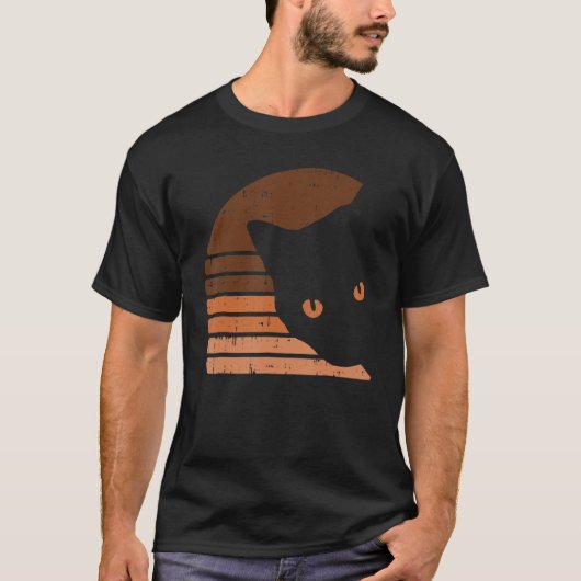 Melanin Cat Black History Month Retro BLM African  Tシャツ (正面)