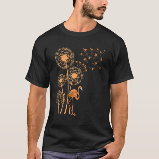 Melanin Dandelion Flamingo Black History Month Cut Tシャツ (正面)