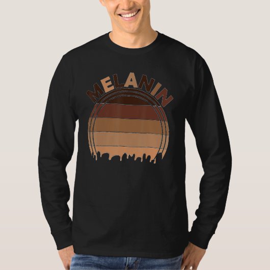 Melanin Dripping African American Black History Pr Tシャツ (正面)