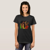 Melanin Girl Black History Month Cool BLM African  Tシャツ (正面フル)
