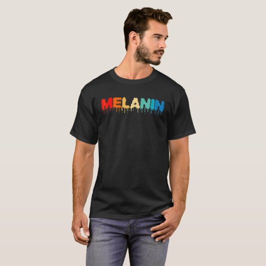 Melanin Pride Black History Month African American Tシャツ (正面フル)