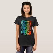 Melanin Queen Hair Lyrics Pride BHM Tシャツ (正面フル)