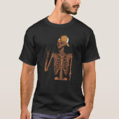 Melanin Skeleton Rock Hand Black History Month BLM Tシャツ (正面)