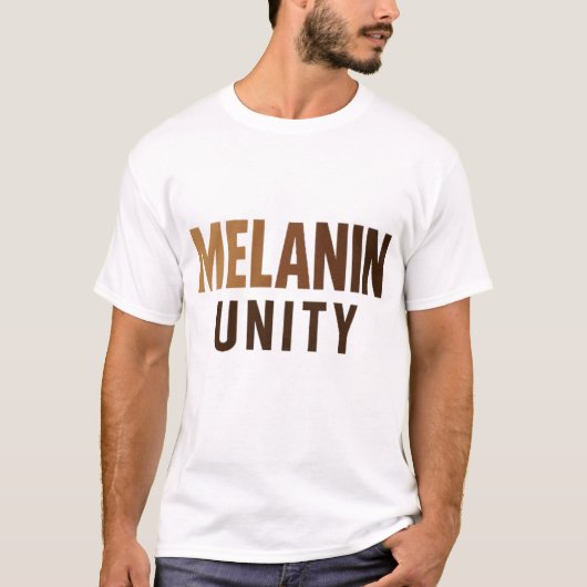 Melanin Unity – Dripping Shades of Strength Tシャツ (正面)