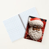 Melanin Xmas Black Christmas Sant Claus Bruh Sista ノートブック (内部)