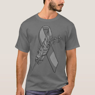 Melanoma Awareness Black Ribbon Birds Fight Hope L Tシャツ