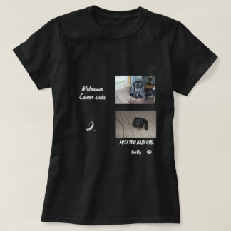 Melanoma Pet Tribute Two-Photo Layout Tシャツ