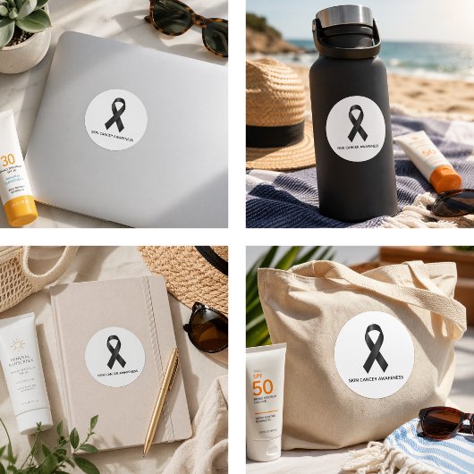 Melanoma Skin Cancer Awareness  ラウンドシール