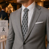 Melanoma Skin Cancer Awareness Black Ribbon  ネクタイ