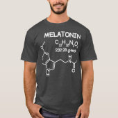 Melatonin Molecule Structure T  Funny Sleep Men Tシャツ (正面)