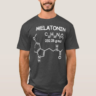 Melatonin Molecule Structure T  Funny Sleep Men Tシャツ