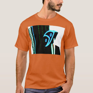 Melbourne Aquariumの背景に建物が表示される Tシャツ