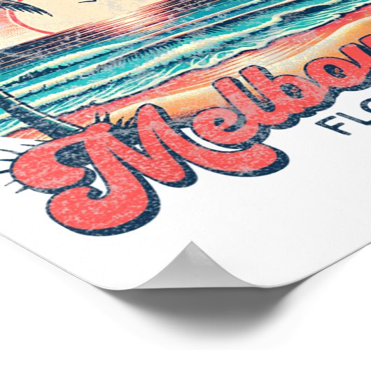 Melbourne Florida  ポスター (角)