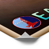 Melbourne Florida Eastern Air Lines Travel Poster ポスター (角)