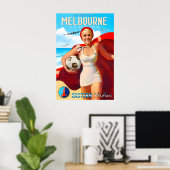 Melbourne Florida Fly Eastern Air Lines New Travel ポスター (ホームオフィス)