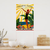 Melbourne Florida Travel Poster New Brevard County ポスター (キッチン)
