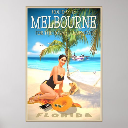 Melbourne Florida Travel Poster Princess Royal ポスター (正面)