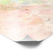 Melbourne skyline in watercolor background フォトプリント            (角)