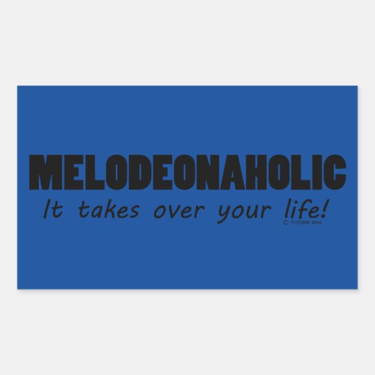 Meldeonaholic Life Rectangularステッカー 長方形シール (正面)