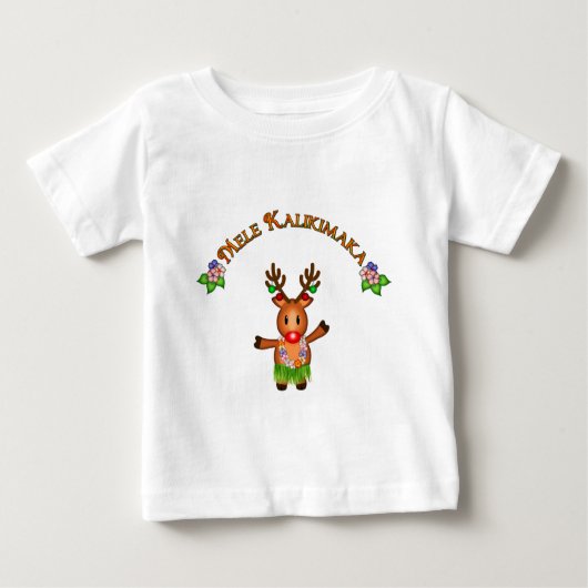 Mele Kalikimakaのシカ ベビーTシャツ (正面)