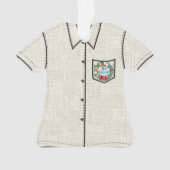 Mele Kalikimakaのハワイのクリスマスのアロハワイシャツ オーナメント (正面)