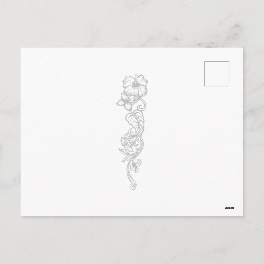 Mele Kalikimakaのハワイのクリスマスのリース シーズンポストカード (裏面)