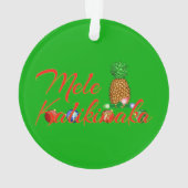 Mele Kalikimakaのハワイアンのパイナップル オーナメント (裏面)