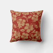 Mele Kalikimakaのヴィンテージのハワイの花のリバーシブル クッション (裏面)