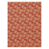 Mele KalikimakaのヴィンテージのPareauのハワイアンのハイビスカス テーブルクロス (正面)