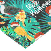 Mele Kalikimakaの熱帯ジャングルの鳥 ショートテーブルランナー (コーナー)