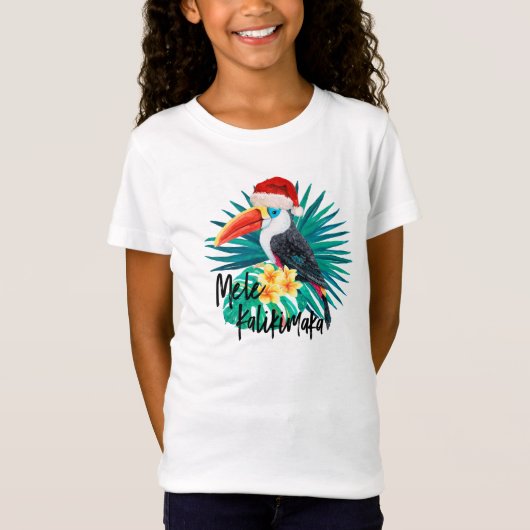 Mele Kalikimakaの熱帯ジャングルの鳥 Tシャツ (正面)