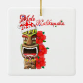 Mele KalikimakaサンタTiki セラミックオーナメント (裏面)