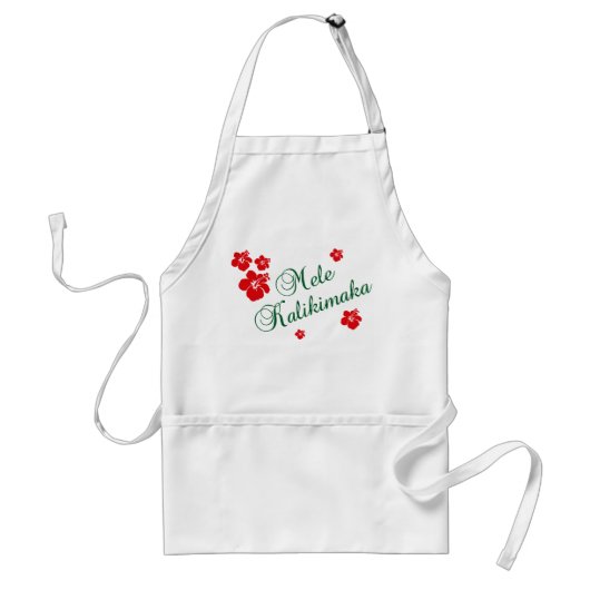 Mele Kalikimaka スタンダードエプロン (正面)