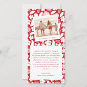 Mele Kalikimaka 2 Photo Collage Modern Christmas シーズンカード (裏面)