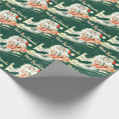 Mele Kalikimaka Aの非常にメリークリスマスの包むこと ラッピングペーパー (角)