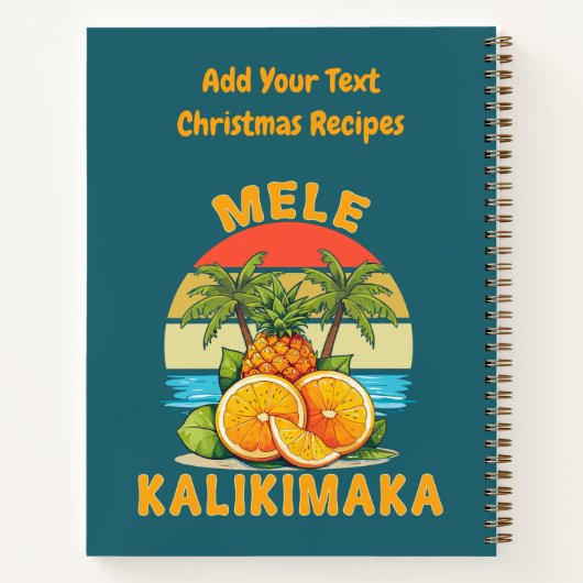 Mele Kalikimaka Christmas Recipes  ノートブック (裏面)