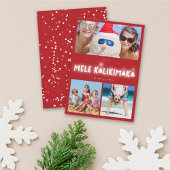 Mele Kalikimaka Glow 3 Photo Collage Christmas シーズンカード