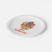 Mele Kalikimaka Hawaainのメリークリスマス ペーパープレート (アングル)